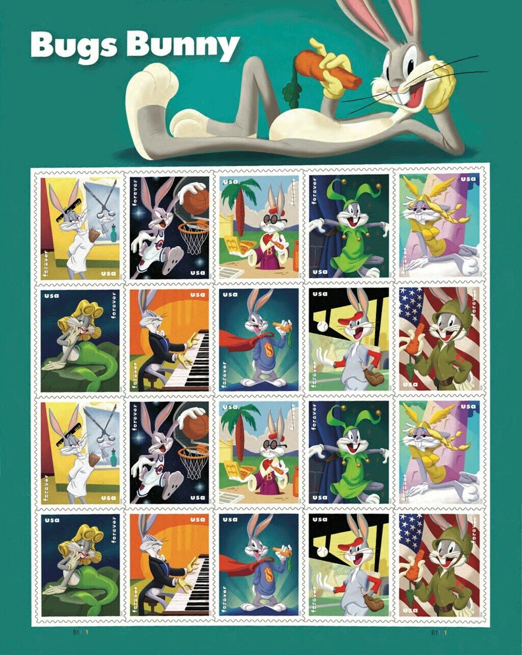 Bugs Bunny stamps
