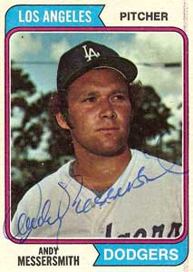Andy Messersmith autograph
